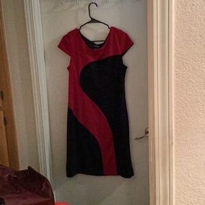 Chetta B Elegant Black and Red Design Size 14